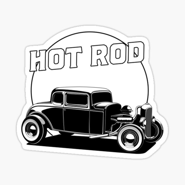 Item preview, Hot Rod Black white Hot Rod designed and sold by HarryWink.