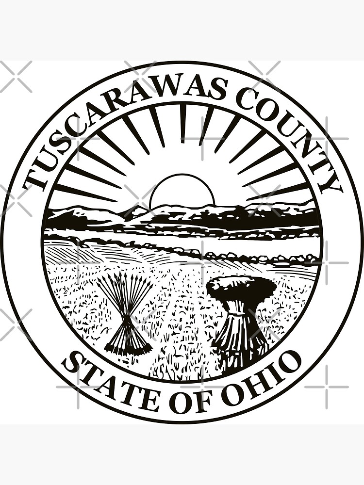 "The Official Seal Of Tuscarawas County, Ohio" Poster By DurarStore ...