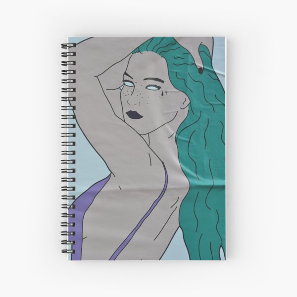 the strong beauty with the green hair Spiral Notebook