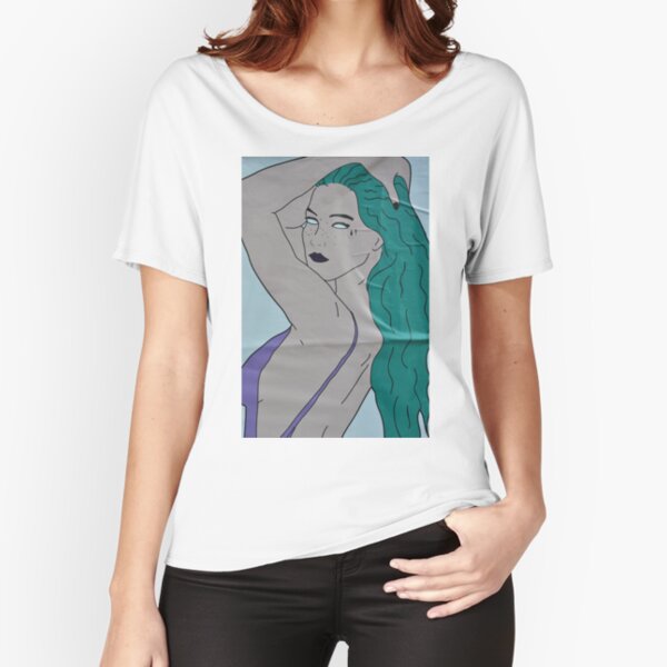 the strong beauty with the green hair Relaxed Fit T-Shirt