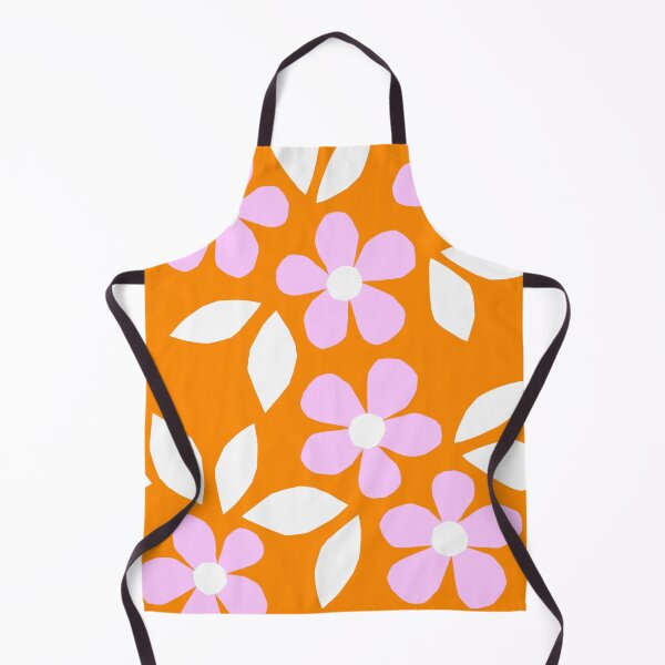 Item preview, Bloom Happy! Retro Floral Collage Nº1 Orange and pink designed and sold by Dominiquevari.