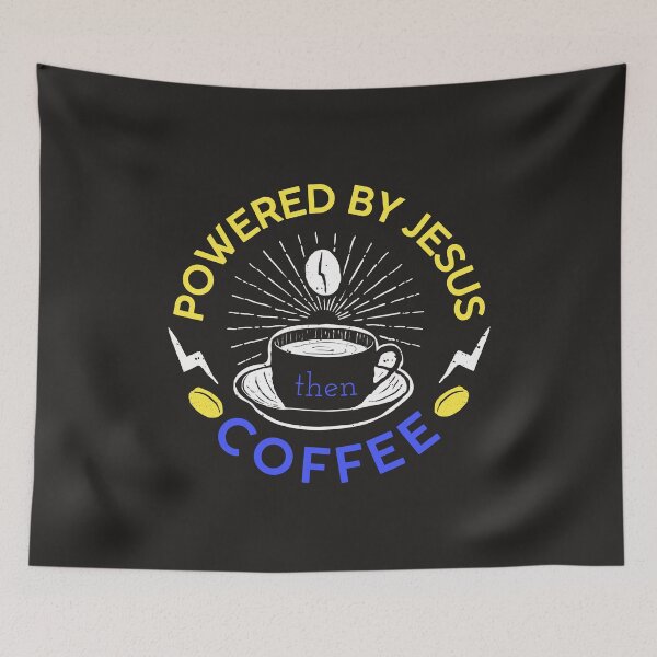 Item preview, Powered By Jesus Then Coffee designed and sold by JacquelineLim.