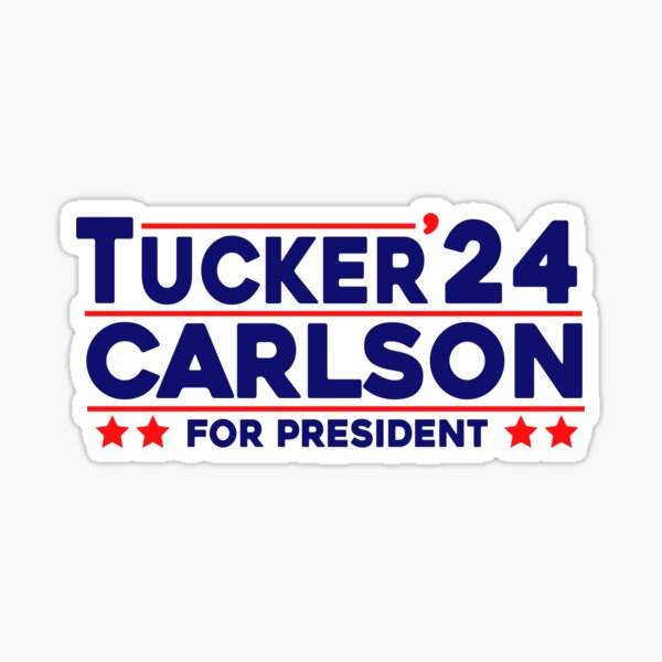 Tucker Carlson 2024 For President Sticker