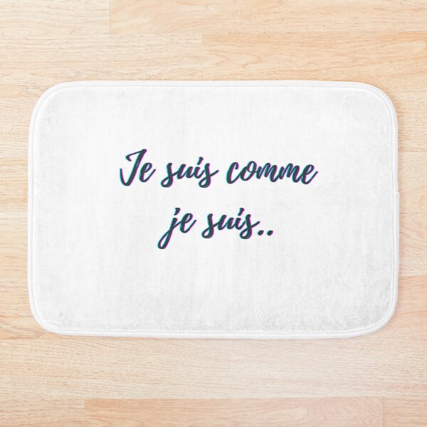 Item preview, I am what I am - popular french quotes lovers theme gifts (grey)  designed and sold by RebelliousRosee.