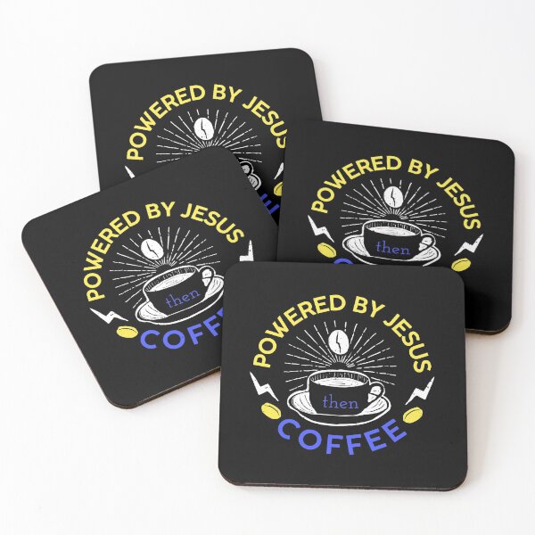 Item preview, Powered By Jesus Then Coffee designed and sold by JacquelineLim.