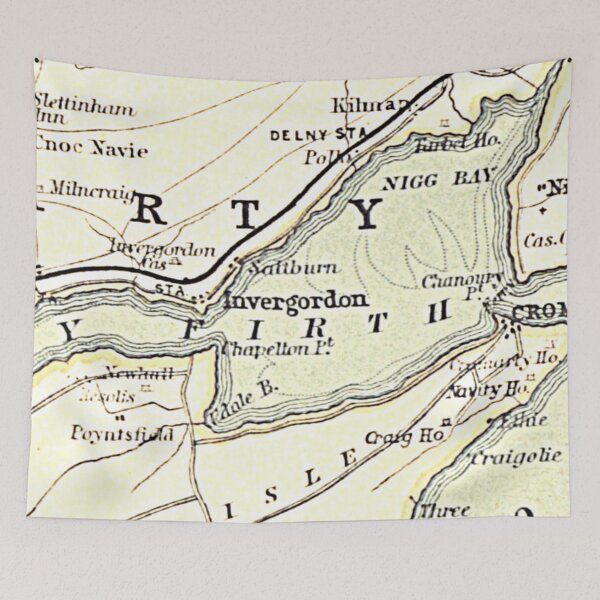 Item preview, INVERGORDON & surrounding area map 1898 designed and sold by yourscotland.
