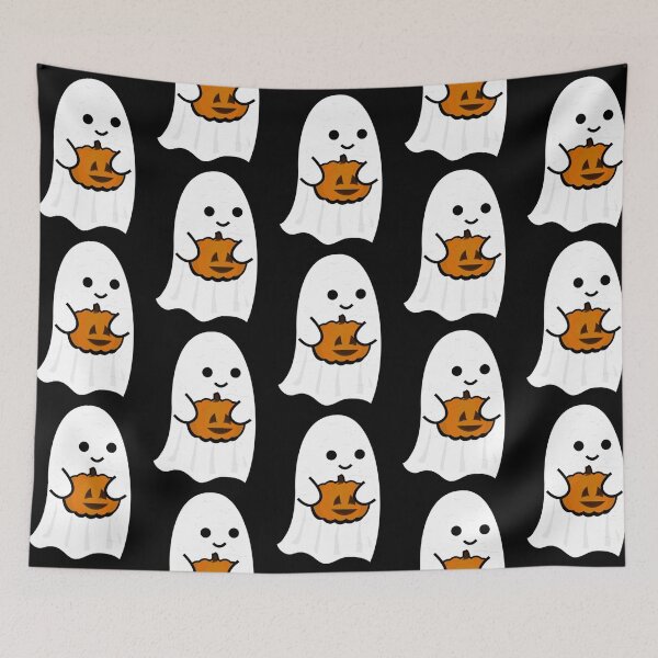 Item preview, Cute Ghost's Jack o' Lantern Essential T-Shirt designed and sold by MarcoVaca.