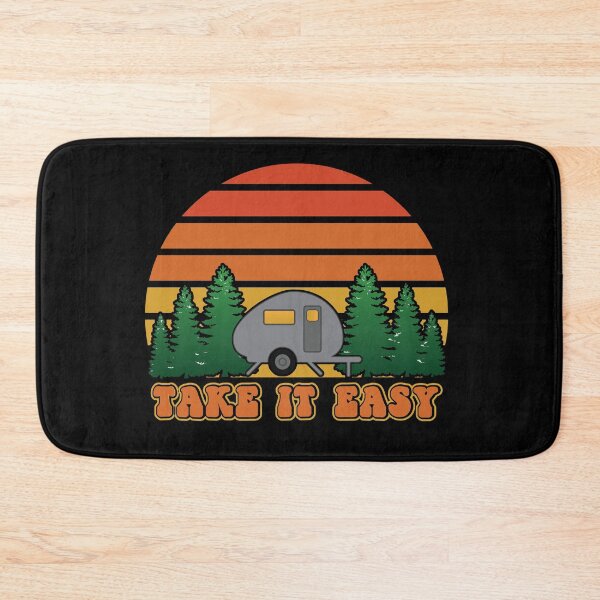Item preview, Take it Easy trailer camping funny camping retro designed and sold by RoguePixel.