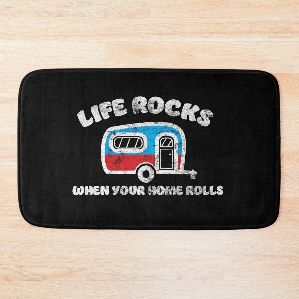 Item preview, Life Rocks Funny RV Trailer Life Distressed designed and sold by RoguePixel.