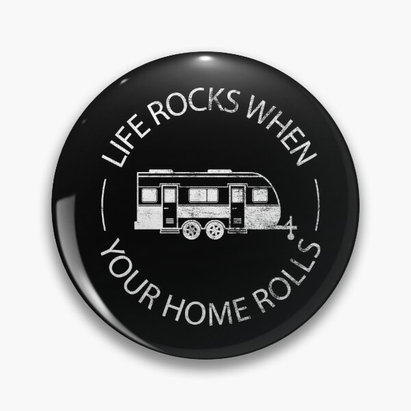 Item preview, Life Rocks Funny RV Trailer Life Distressed designed and sold by RoguePixel.