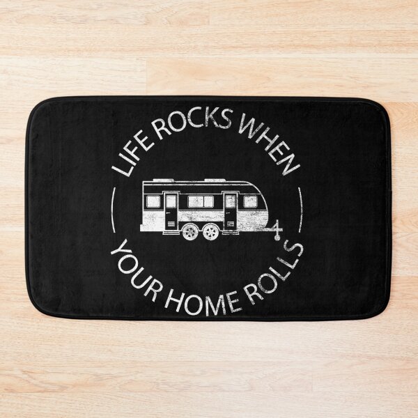 Item preview, Life Rocks Funny RV Trailer Life Distressed designed and sold by RoguePixel.