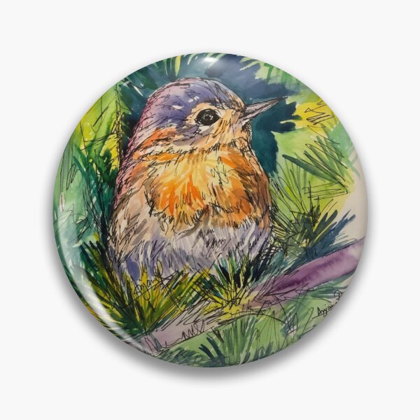 Item preview, Chirpy Robin designed and sold by AnjuPaintings.