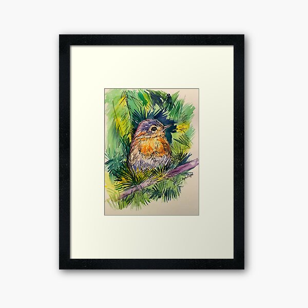 Aperçu de l'œuvre Robin Chirpy créée et vendue par AnjuPaintings.