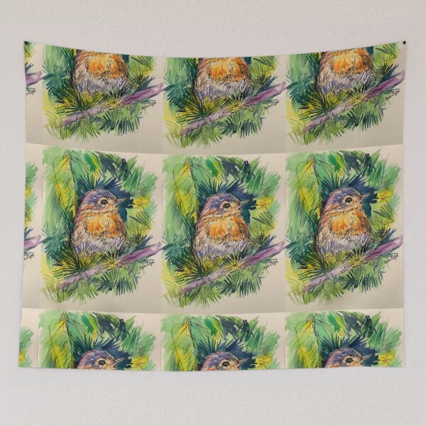 Item preview, Chirpy Robin designed and sold by AnjuPaintings.