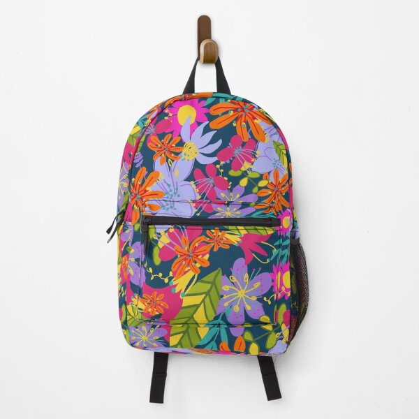 Item preview, maximalist colorful floral pattern design designed and sold by EarthyPlanty.