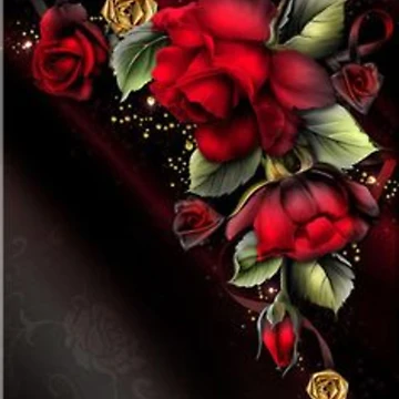Artwork thumbnail, RED ROSE by kamikrison