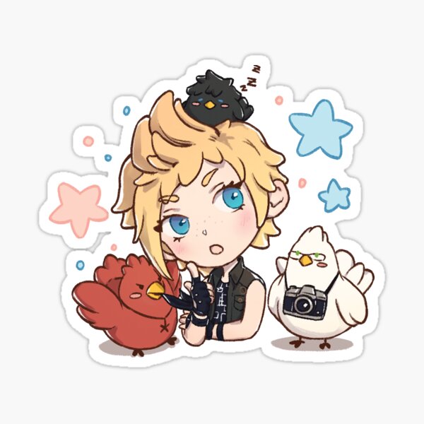 Vista previa del artículo con la obra «Prompto Stickers B ver.», diseñado y vendido por ksh118.