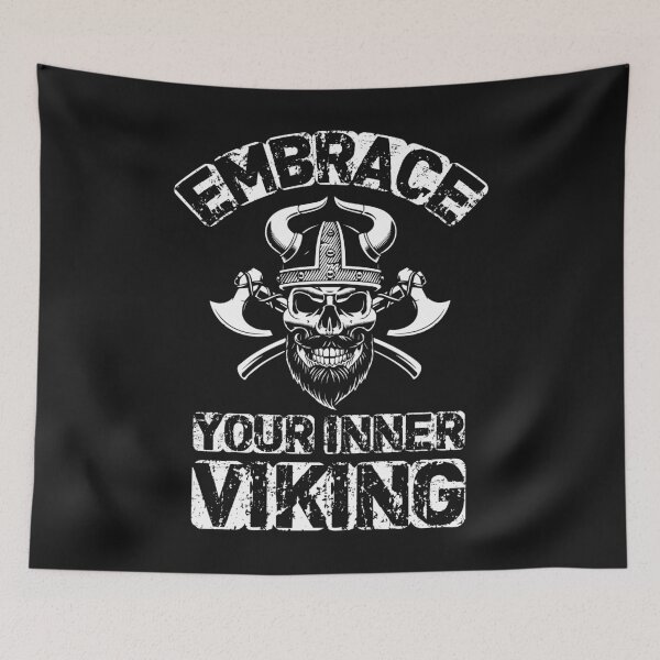 Item preview, Viking Norse muscle motivational Odin fitness design designed and sold by pomie01.