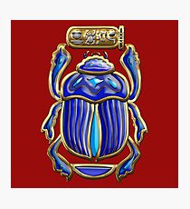 Sacred Egyptian Scarab Photographic Print