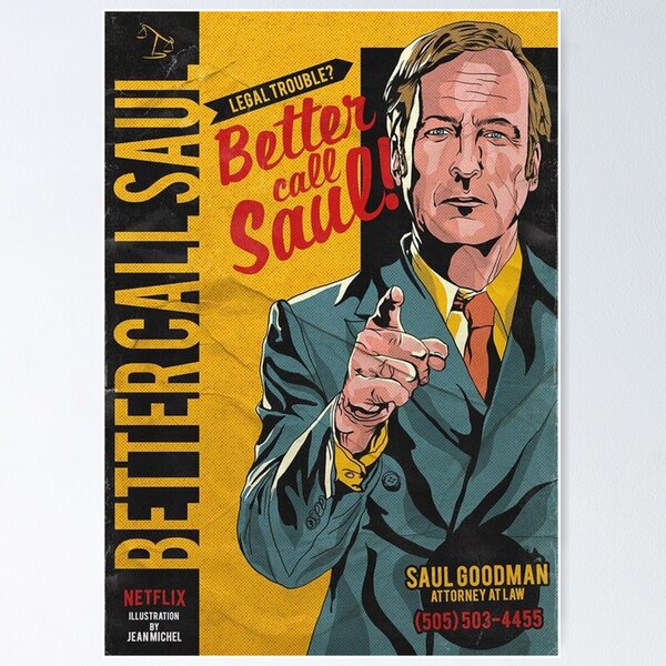 Vista previa del artículo con la obra «Mejor llamar a Saul Retro», diseñado y vendido por jasaack-shop.