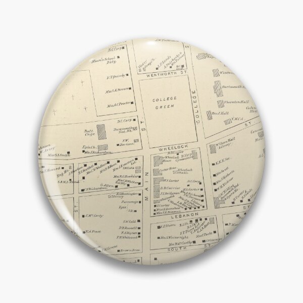 Item preview, Old Hanover NH Map (1892) Vintage New Hampshire Town & Street Atlas designed and sold by BravuraMedia.