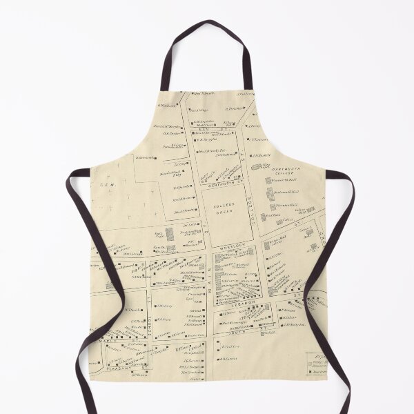 Item preview, Old Hanover NH Map (1892) Vintage New Hampshire Town & Street Atlas designed and sold by BravuraMedia.