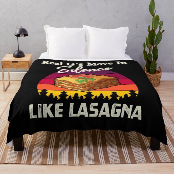 Item preview, Real G's Move In Silence Like Lasagna Humor Quote designed and sold by Dressed For  Duty.