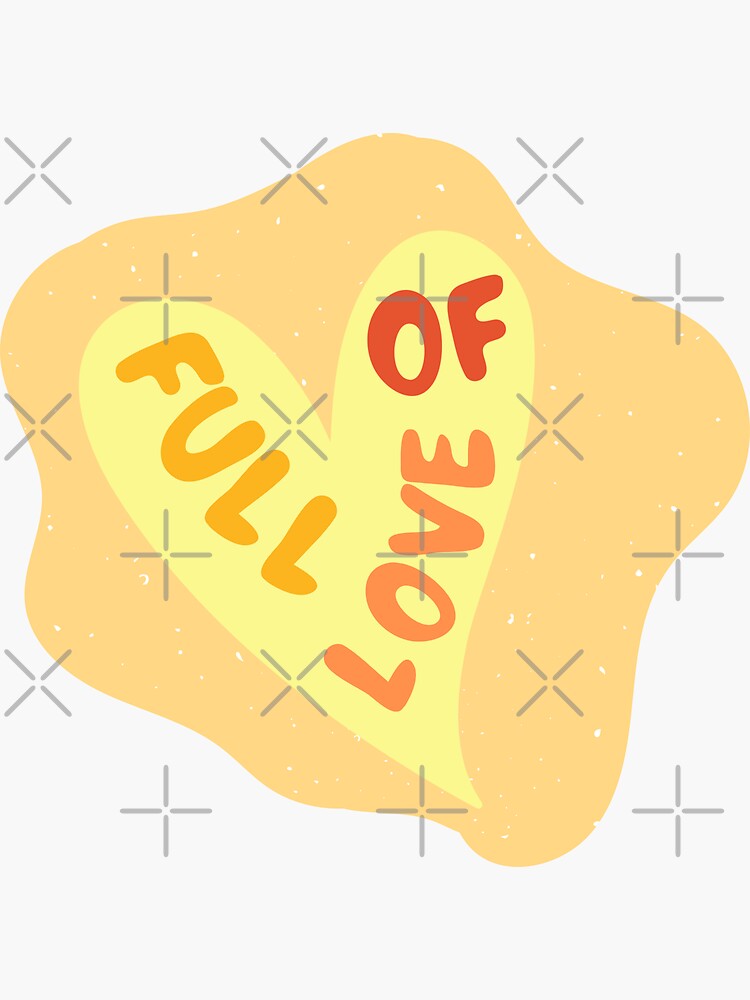 "[PASTEL CANDY] FULL OF LOVE by Miraidesigns" Sticker for Sale by