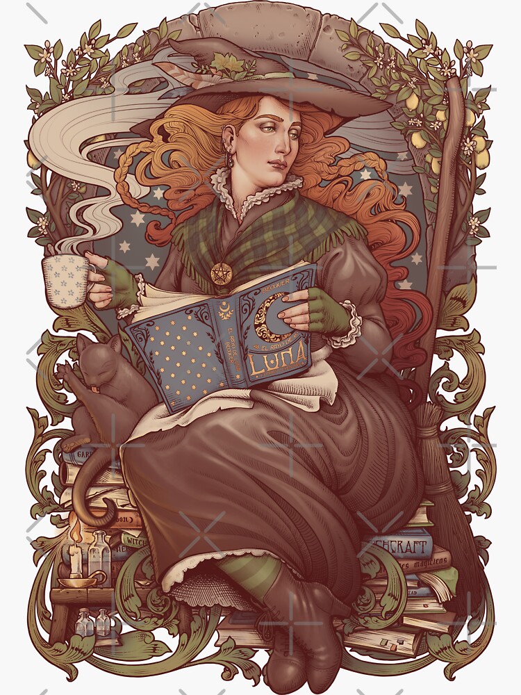 NOUVEAU FOLK WITCH by medusadollmaker