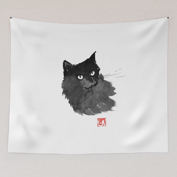Item preview, cool black cat designed and sold by pechane.