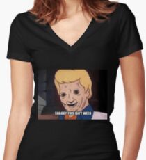 shaggy this isnt weed Women's Fitted V-Neck T-Shirt