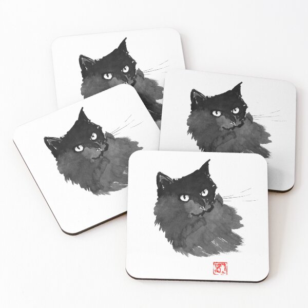 Item preview, cool black cat designed and sold by pechane.