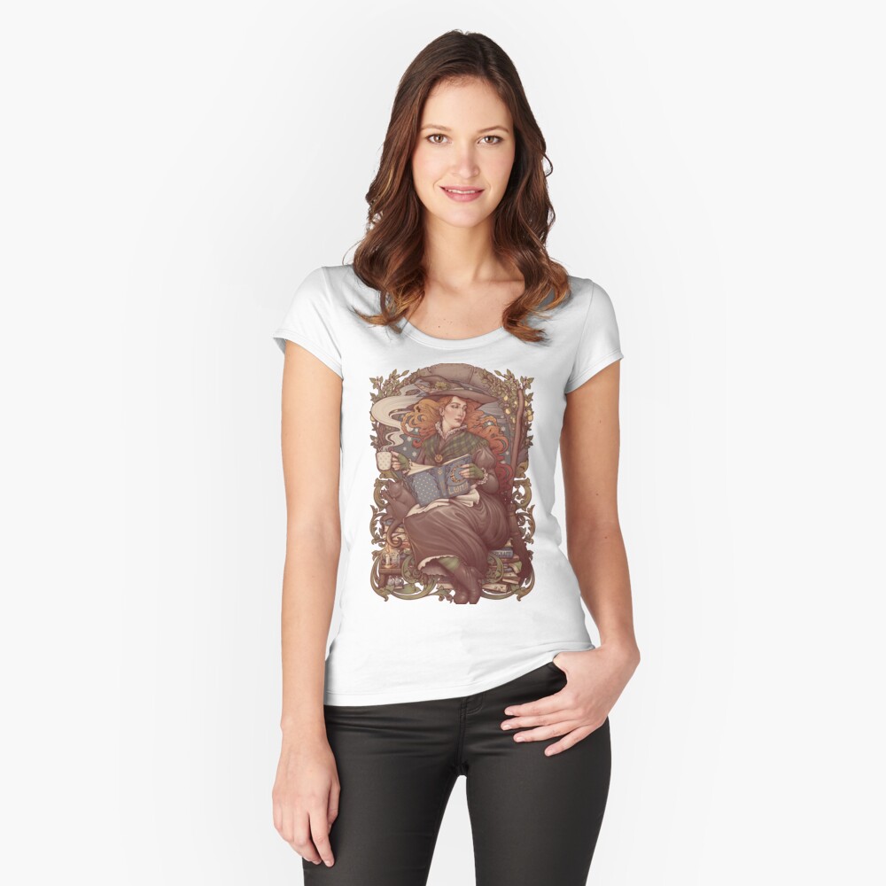 Item preview, Fitted Scoop T-Shirt designed and sold by medusadollmaker.