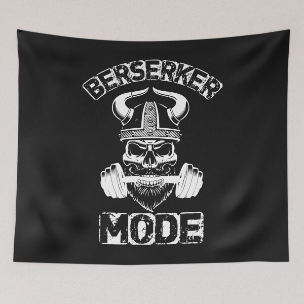 Item preview, Viking Berserker Mode Norse Kettle Bell fitness Design designed and sold by pomie01.