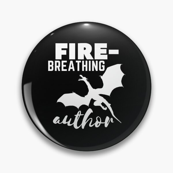 Item preview, Fire-Breathing Author Dragon Author for Writers and Authors White Font designed and sold by MalneerAlca.