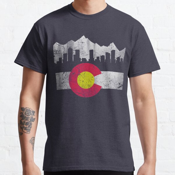 Vintage Colorado Skyline Flag Classic T-Shirt