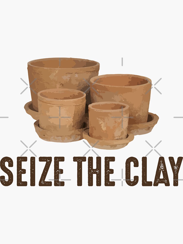 "Pottery Ceramics Artist Potter Clay Funny Humour" Sticker by