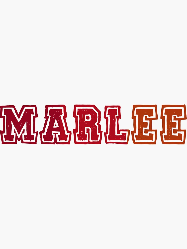 MARLEE Sticker for Sale by ruviogevio