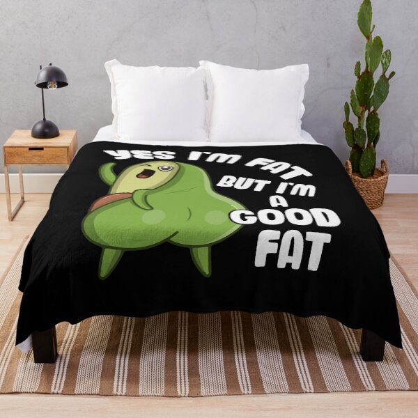Item preview, Yes I'm Fat But Good Fat Cute Chubby Avocado designed and sold by Dressed For Duty.