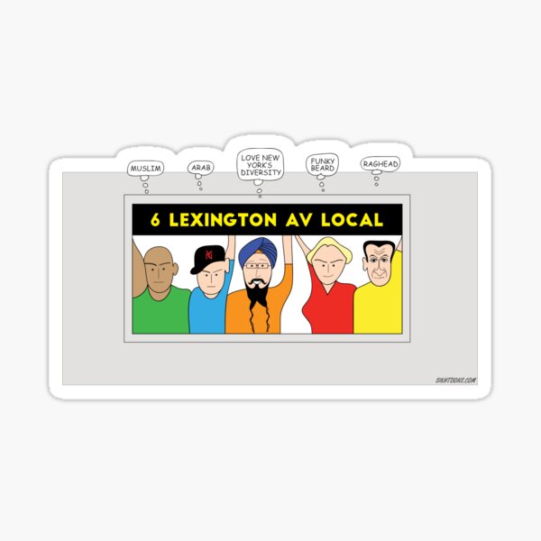 NYC Turban ride Sticker
