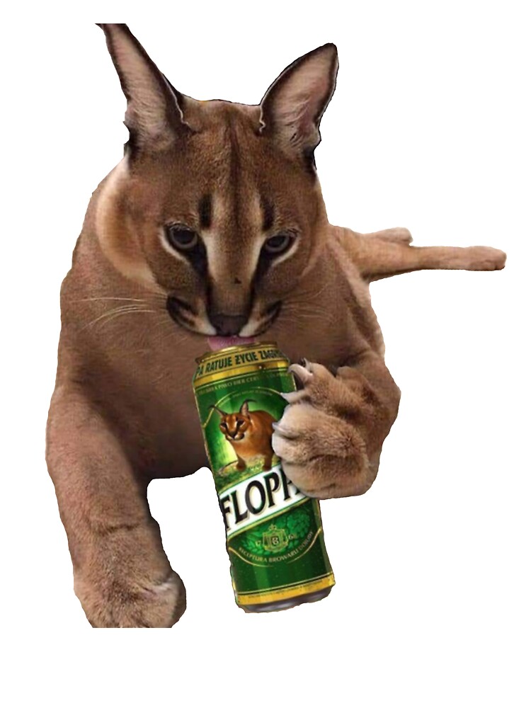  Meme World Big Floppa Meme Flop On Cute Caracal