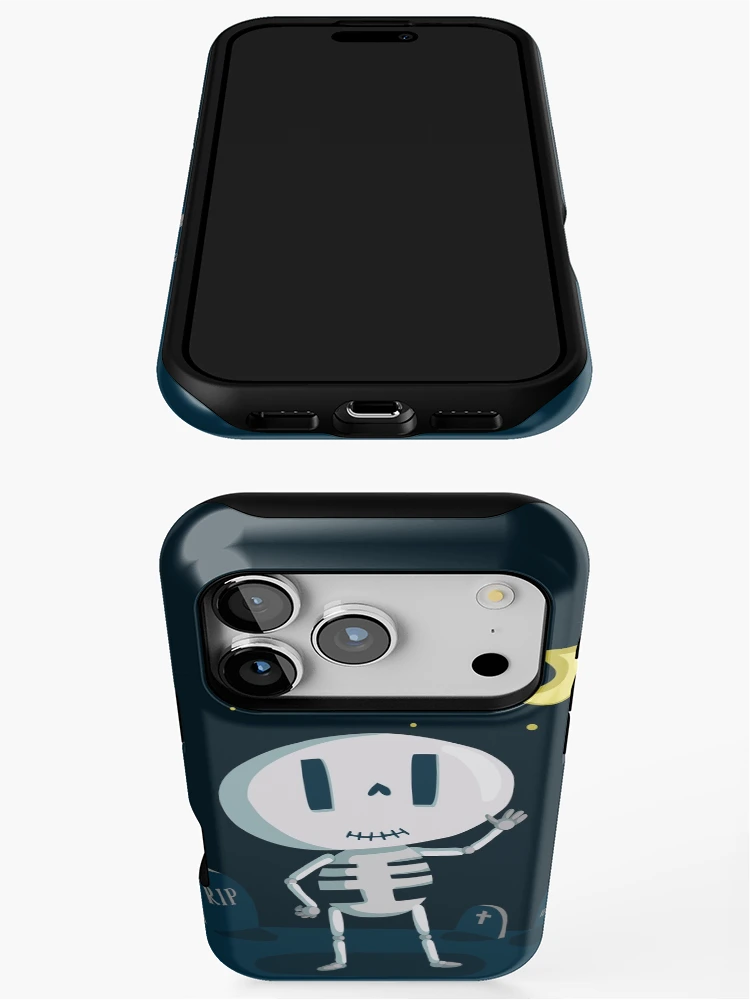 Thumbnail 3 of 4, iPhone Case, Skeleton in Graveyard [Roufxis-Rb] designed and sold by RoufXis.