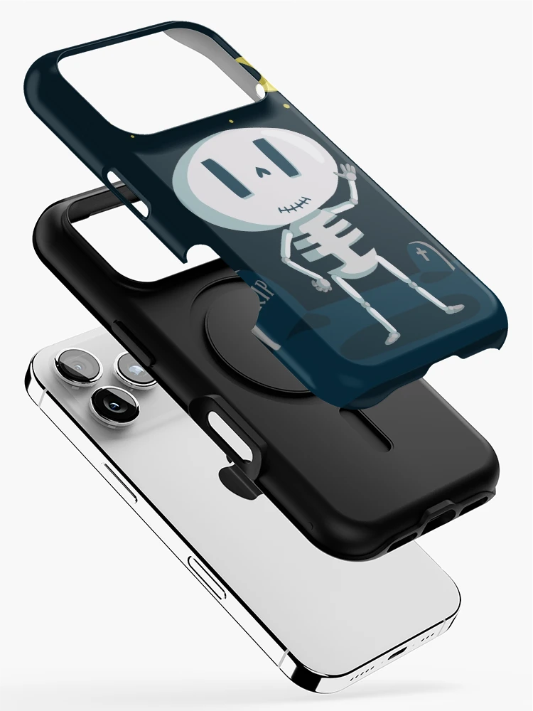 Thumbnail 2 of 4, iPhone Case, Skeleton in Graveyard [Roufxis-Rb] designed and sold by RoufXis.