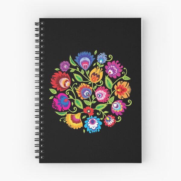 Item preview, Folk composition, round on black designed and sold by FK-UK.