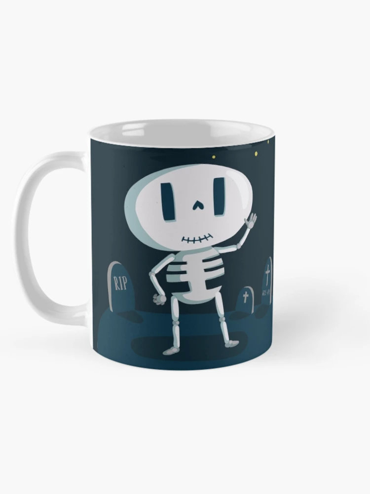 Thumbnail 5 of 6, Coffee Mug, Skeleton in Graveyard [Roufxis-Rb] designed and sold by RoufXis.