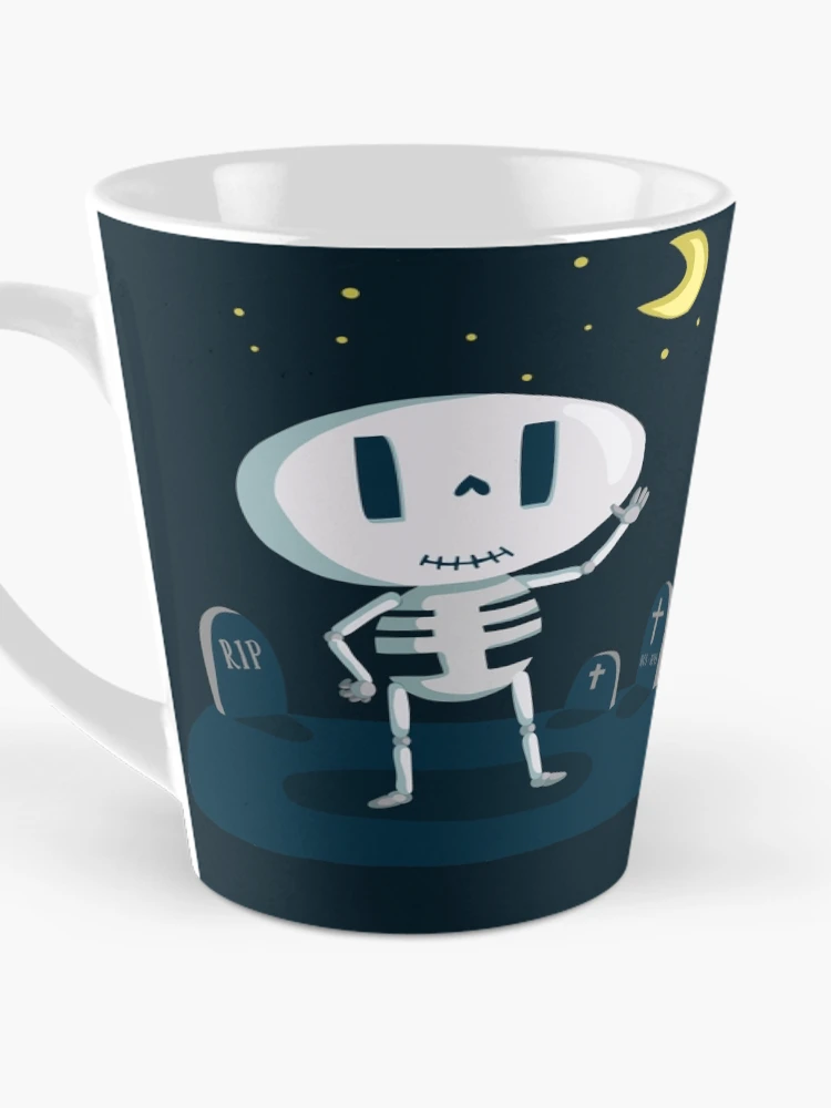 Thumbnail 3 of 4, Coffee Mug, Skeleton in Graveyard [Roufxis-Rb] designed and sold by RoufXis.