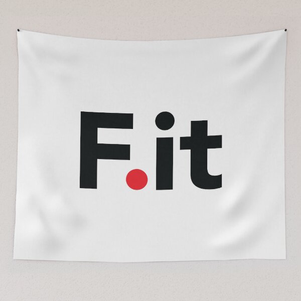Item preview, F it Anti-Fitness Message | Funny Gym Slogan designed and sold by SpoofTShirts.
