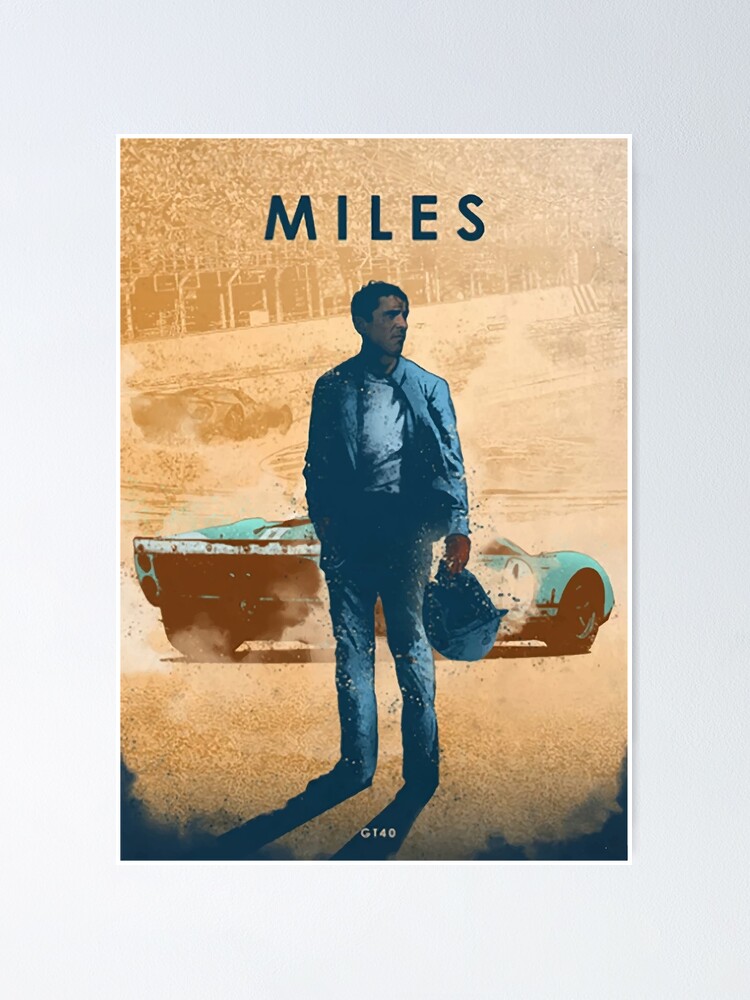 "Ken Miles Ford GT40 Car Legends" Poster by GreatPeoples Redbubble