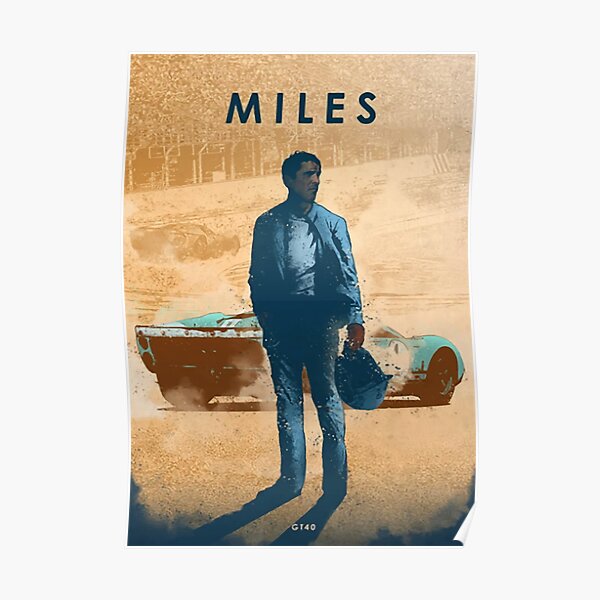 "Ken Miles Ford GT40 Car Legends" Poster by GreatPeoples Redbubble