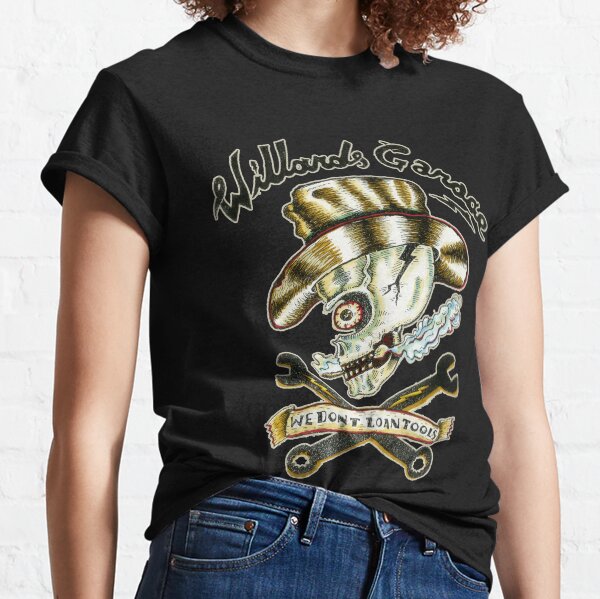 Willard's Garage We Don't Lend Tools Retro Vintage T-Shirt Classic T-Shirt